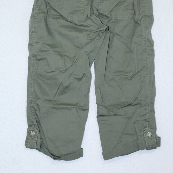 Lee Riders Green Women Pants Midrise Capri Skimmer Casual Size 8M - Picture 4 of 11